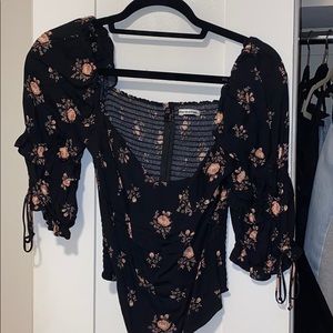 reformation floral top
